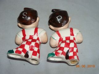 Rare 1950s Bob ' s Big Boy Vintage Ceramic Salt & Pepper Shakers 3
