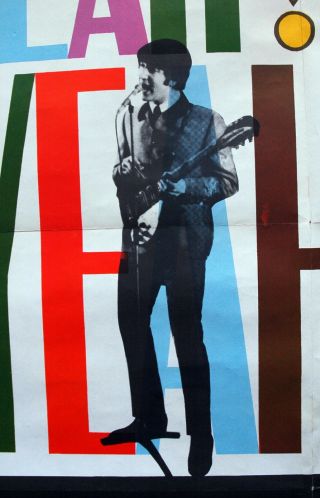 Vintage 1969 HARD DAYS NIGHT - BEATLES Movie Poster 1sh Film art music 2