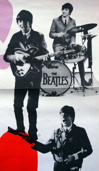 Vintage 1969 HARD DAYS NIGHT - BEATLES Movie Poster 1sh Film art music 3
