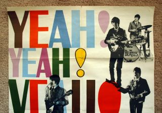 Vintage 1969 HARD DAYS NIGHT - BEATLES Movie Poster 1sh Film art music 4