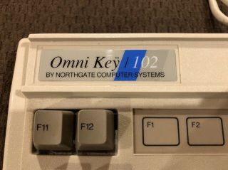 NORTHGATE OMNIKEY 102 RARE Vintage Mechanical Keyboard T - 102 CLICKY Keys 2