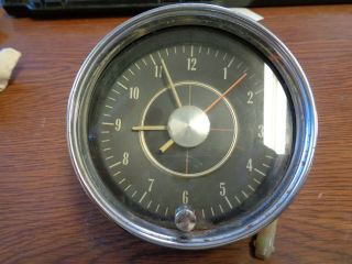 Vintage 1963 - 1966 Studebaker Dash Clock,  Take Out,  For Repair