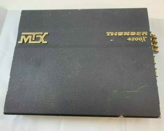 Mtx Thunder 4200x Old School 4 Channel Amp 25x4 Rad Radwoon Vintage Amplifier