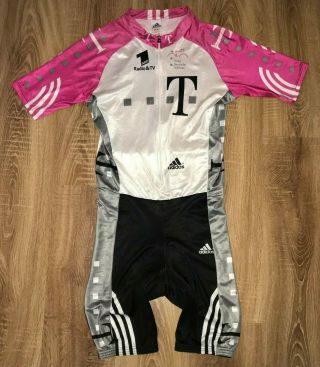 T - Mobile Team Deutsche Adidas Vintage Cycling Skinsuit Jersey Size 8,  38 (m - L)