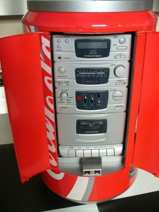 Coca Cola Can Music Centre.  Radio.  Tape.  CD.  Vintage Music Centre.  Retro Music Centre 2