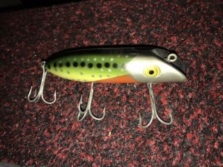 Tough Color South Bend Spotted Ape Wood Bass Oreno Fishing Lure