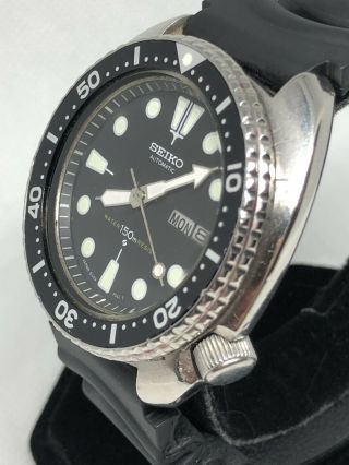 Vintage SEIKO TURTLE 150M Scuba Divers Automatic Men ' s Watch 6309 - 7040,  OCT 1987 2