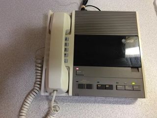 Vtg 1980s At&t Corded Home Phone / Answering Machine - 1986