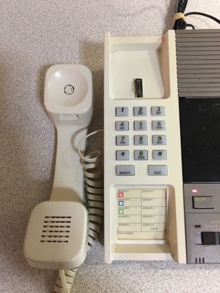Vtg 1980s AT&T Corded Home Phone / Answering Machine - 1986 3