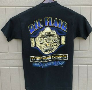 VTG Ric Flair T Shirt L Large WCW Wrestling The Nature Boy - Single Stitch USA 2