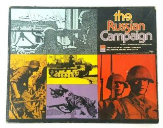 The Russian Campaign 1976 Avalon Hill Wwii Vintage Board Game War Rare Conquest