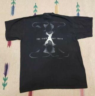 Vintage The X Files Black T - Shirt Truth Is Out There Vtg 1995 Sz Xl Fox