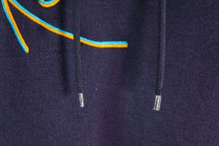 Karl Kani Rare Vintage 90 ' s STITCHED LOGO Hoodie Shirt Faded Fits Like XXL 5