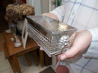 Antique Silver Plate Mappin & Webb Cracker Biscuit Serving Tray Lovely
