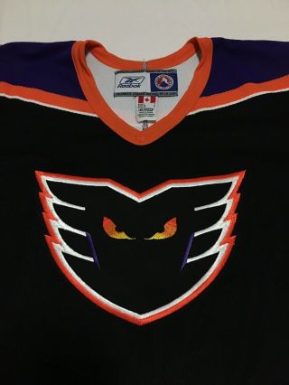 Vtg Reebok Philadelphia Phantoms AHL Minor League Hockey Jersey Small 90s 4