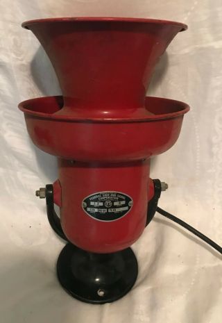 Vintage Federal Sign And Signal Corporation Fire Department Siren Model D