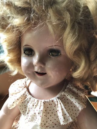 Vintage 18” Composition Shirley Temple Doll