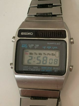 Vintage Seiko Quartz Lcd Digital A159 - 5019 - G Watch