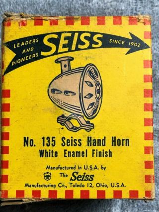 Prewar Nos Seiss Hand Horn Schwinn Antique / Vintage Bicycle Oogah Horn