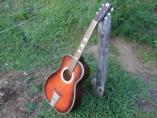 Vintage Stella Model 319 Acoustic Guitar Ready To Play.