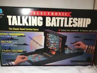 Electronic Talking Battleship Board Game Milton Bradley Vintage 1989