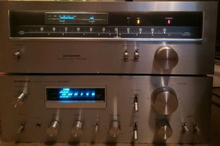 Pioneer Stereo Integrated Amplifier Sa - 608 And Tuner Tx - 608 Vintage Great