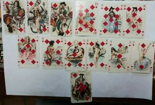 CASANOVA de Seingalt vintage erotic playing cards deck Philibert Cartier a Paris 5