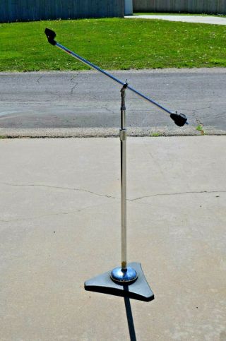 Vintage Atlas Sound Model Xl Microphone Stand With Boom