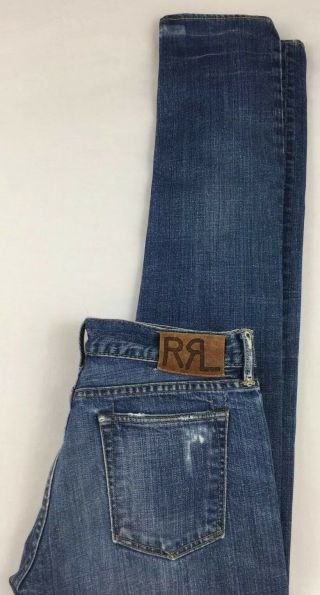 Vintage Rrl Double Rl Womans Selvedge Stretch Jeans Sz 29x 34 (29x32) Usa