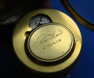 VERY EARLY 1800 ' s BERTHOUD PARIS FUSEE MOVEMENT POCKET WATCH SILVER CASE 4