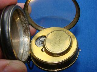 VERY EARLY 1800 ' s BERTHOUD PARIS FUSEE MOVEMENT POCKET WATCH SILVER CASE 7