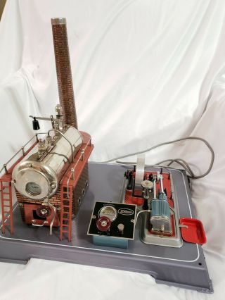 Rare Wilesco D24 Steam Engine With 110 V Electric Heater,