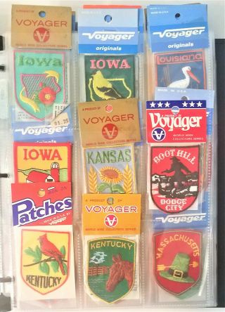 127 Vintage US State Souvenir Patches Embroidered 2/3 are 6