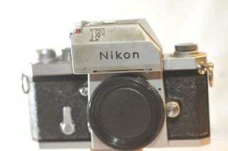 Nikon F Red Dot 66xxx 35mm Film Slr Camera Body Nippon Kogaku Tokyo Rare Collect