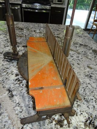 Stanley Rule & Level 460 Miter Mitre Box Carpenter Tool Frame No.  4 Vtg Antique 3