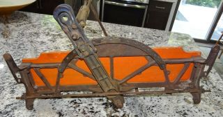 Stanley Rule & Level 460 Miter Mitre Box Carpenter Tool Frame No.  4 Vtg Antique 6