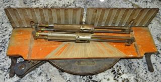 Stanley Rule & Level 460 Miter Mitre Box Carpenter Tool Frame No.  4 Vtg Antique 7