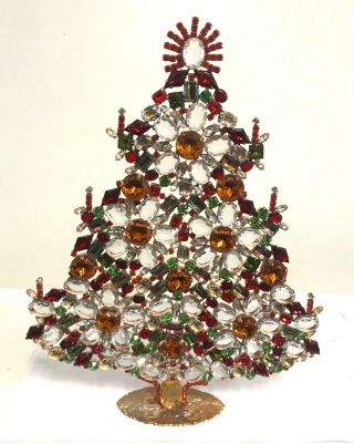 Stunning Rhinestone Christmas - Tree - Stand Up Size Xxl Husar.  D - K - 465