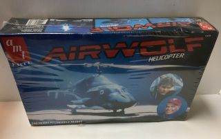 1984 Airwolf 1/48 Helicopter Model Kit Vintage Amt Tv Series