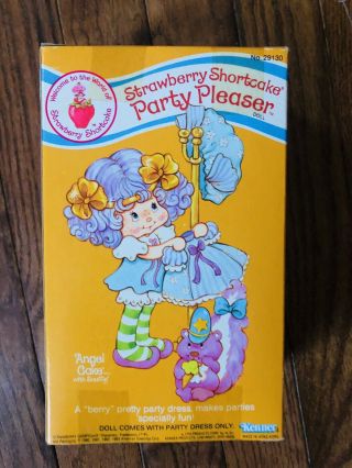 1984 KENNER STRAWBERRY SHORTCAKE DOLL PARTY PLEASER ANGEL CAKE PET SOUFFLÉ SKUNK 4