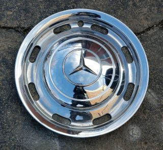 (1) Rare Mercedes - Benz W186 300d Adenauer Limo 1 - Piece Chrome Hubcap Wheel Cover