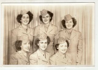 Wwii Photo 6 U S Army Waacs Service Women In Uniform