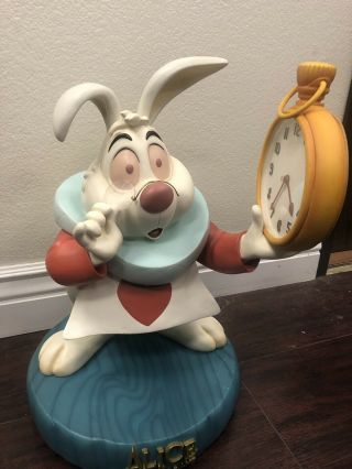 White Rabbit Alice In Wonderland Disney Big Fig Disneyland World Figure Rare