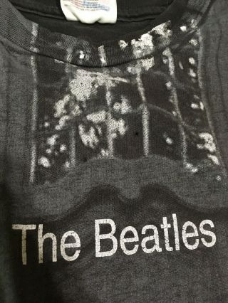 VTG The Beatles Hey Jude Album Cover All Over Print T - Shirt Adult L 90s Apple 8