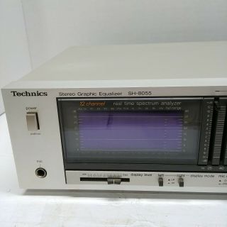 Vintage Technics SH - 8055 Stereo Graphic Equalizer GREAT EQ 2x12 Band 2
