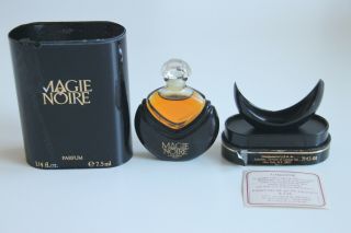 Lancome Magie Noir - Pure Perfume 7,  5 Ml Mini Perfume Bottle Vintage - Glastop