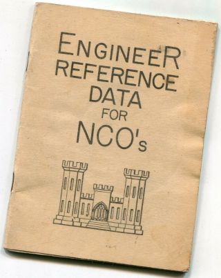 Wwii Army Corps Of Engineers Engineer Reference Data For Nco 