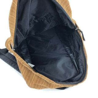 RARE JANSPORT Corduroy Sand Brown Backpack Retro Book Bag back pack vtg Hiking 6