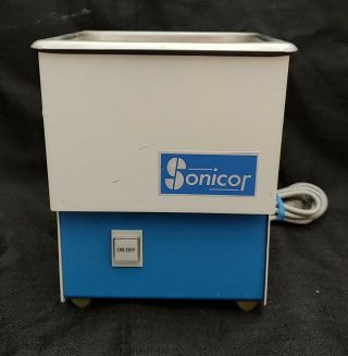 Vintage Sonicor Sc - 50 Ultrasonic Cleaner Cleaning Machine Jewelry Watchmaker