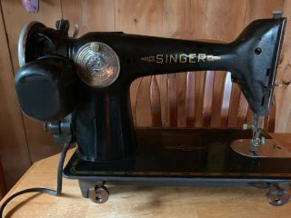 1940 ' s Singer Sewing Machine w/ Accessories and Book Vintage Antique &Foot pedal 6